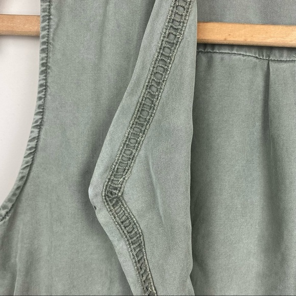 Max Jeans Olive Green Utility Draped Sleeveless Vest; Size M - Picture 10 of 14